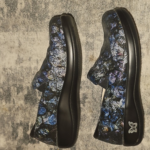 Alegria Keli Professional Non Slip Work Shoe Size 39 Quarry Crackle US - Picture 3 of 8